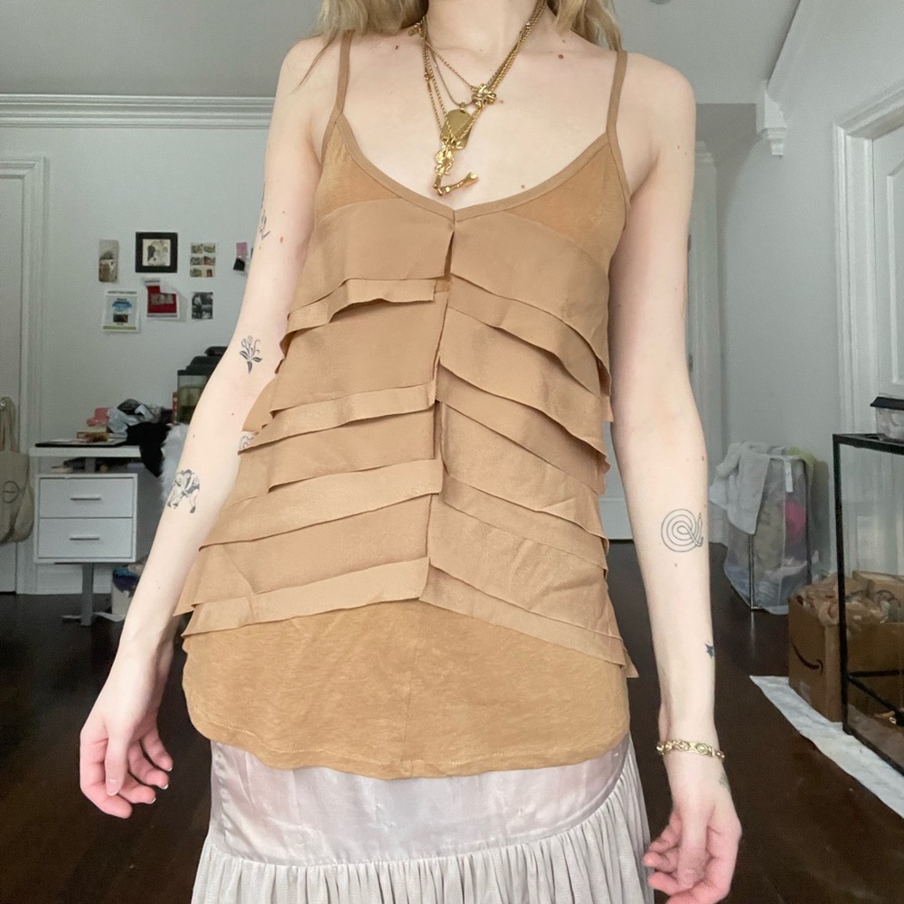 Ruffled camisole
